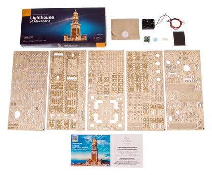 Ugears 3D-Holzpuzzle Leuchtturm von Alexandria