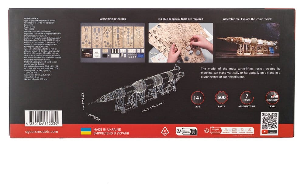 NASA 3D-Holzpuzzle Saturn V