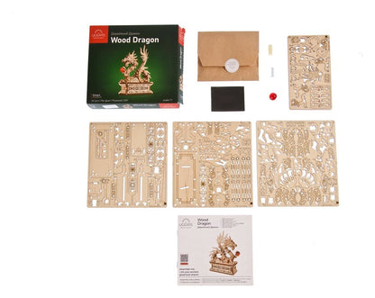 Ugears 3D-Holzpuzzle Holzdrache