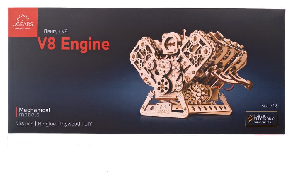 Ugears 3D-Holzpuzzle V8-Motor