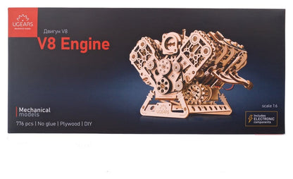 Ugears 3D-Holzpuzzle V8-Motor