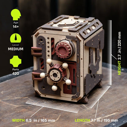Ugears 3D Modellbausatz aus Holz Safe Too 17 cm