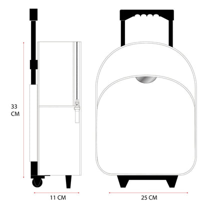 Hello Kitty Rucksack Trolley Follow The Rainbow 33 cm