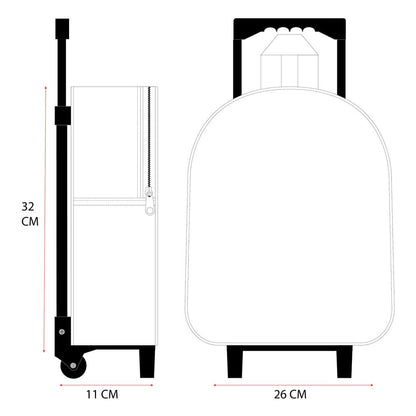 Hello Kitty Rucksack 3D Trolley Another Dimension 32 cm