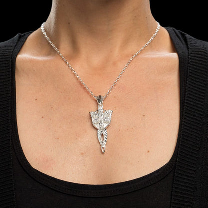 Herr der Ringe Replik 1/1 Anhänger & Kette Arwens Abendstern (Sterling Silber)