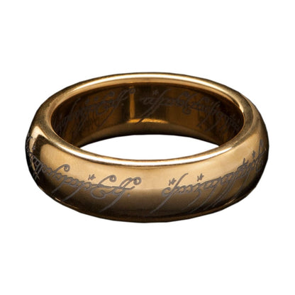 Herr der Ringe Wolfram-Ring Der Eine Ring (vergoldet) Größe 13