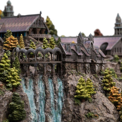 Der Herr der Ringe Miniatur Umgebung Rivendell 28 cm