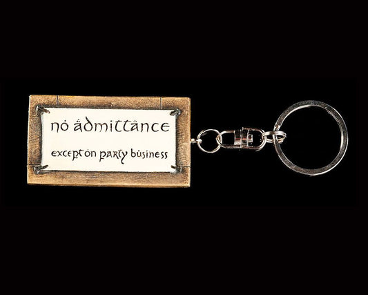 Herr der Ringe Schlüsselanhänger No Admittance 6 cm