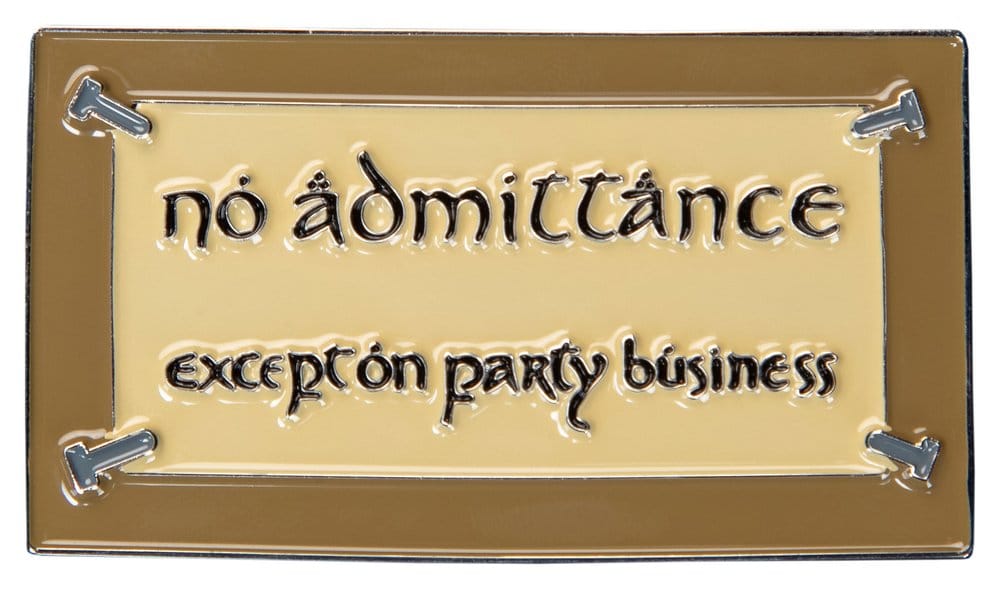 Herr der Ringe Magnet No Admittance (Enamel) 7 cm