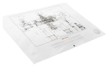 Herr der Ringe Bauplan Kunstdruck The Stable of Edoras 59 x 42 cm