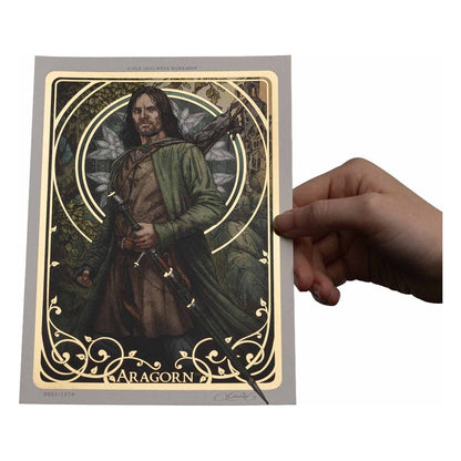 Herr der Ringe Kunstdruck Aragorn Art Card 14 x 21 cm Limited Edition
