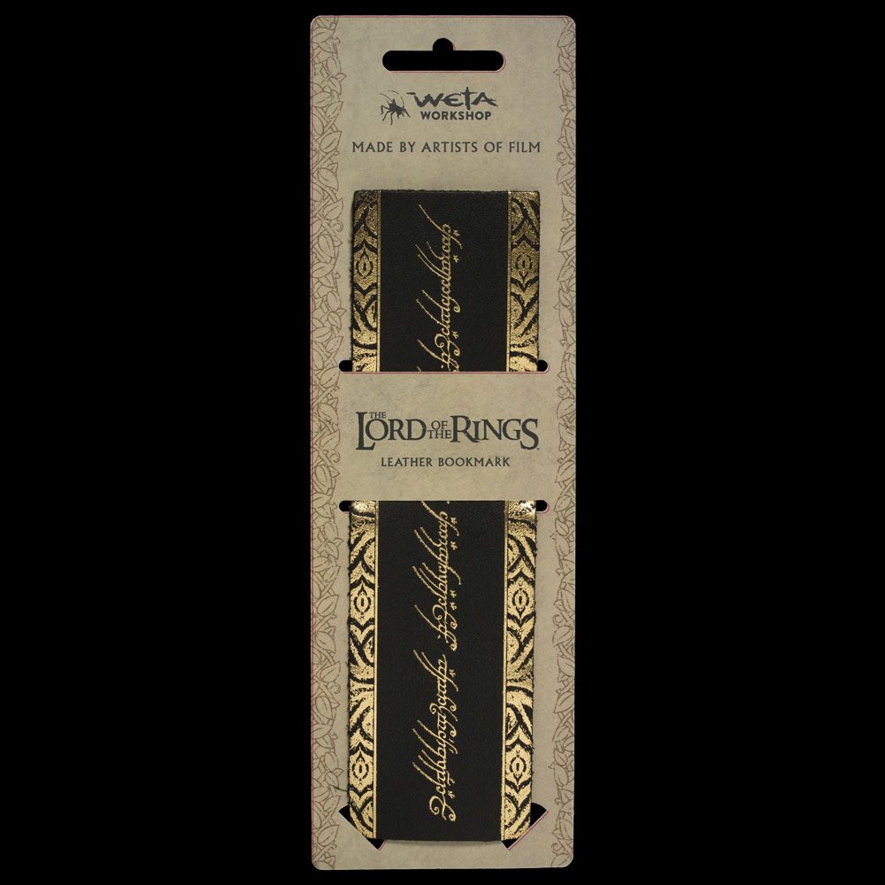 Herr der Ringe Leder Lesezeichen The One Ring Inscription