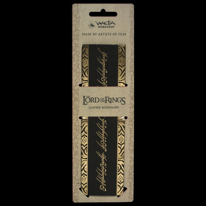 Herr der Ringe Leder Lesezeichen The One Ring Inscription