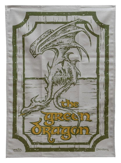 Herr der Ringe Geschirrtuch 2er Pack Green Dragon & Prancing Pony 69 cm