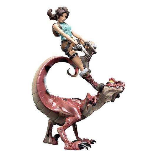 Tomb Raider Mini Epics Vinyl Figur Lara Croft & Raptor 24 cm
