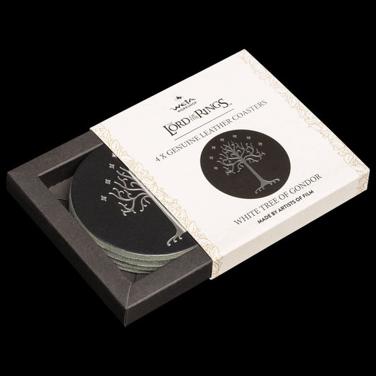 Herr der Ringe Leder Untersetzer 4er-Pack The White Tree of Gondor
