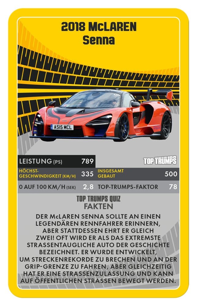 Super Cars Kartenspiel Top Trumps *Deutsche Version*
