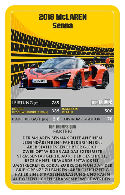 Super Cars Kartenspiel Top Trumps *Deutsche Version*