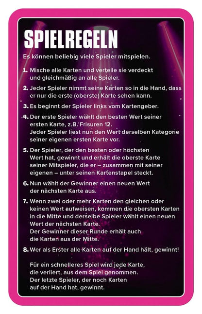 Popstars Kartenspiel Top Trumps *Deutsche Version*