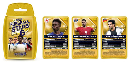 Weltfussballstars 6 Kartenspiel Top Trumps *Deutsche Version*