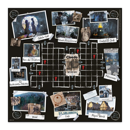 Wednesday Brettspiel Cluedo *Deutsche Version*