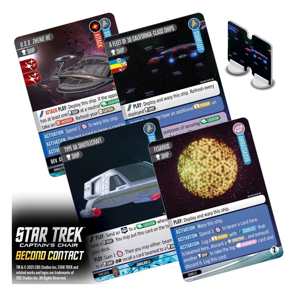 Star Trek: Captain's Chair Kartenspiel Second Contact *Englische Version*