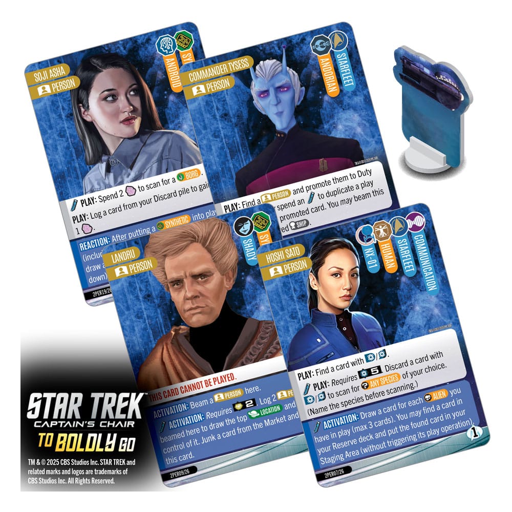 Star Trek: Captain's Chair Kartenspiel To Boldly Go *Englische Version*