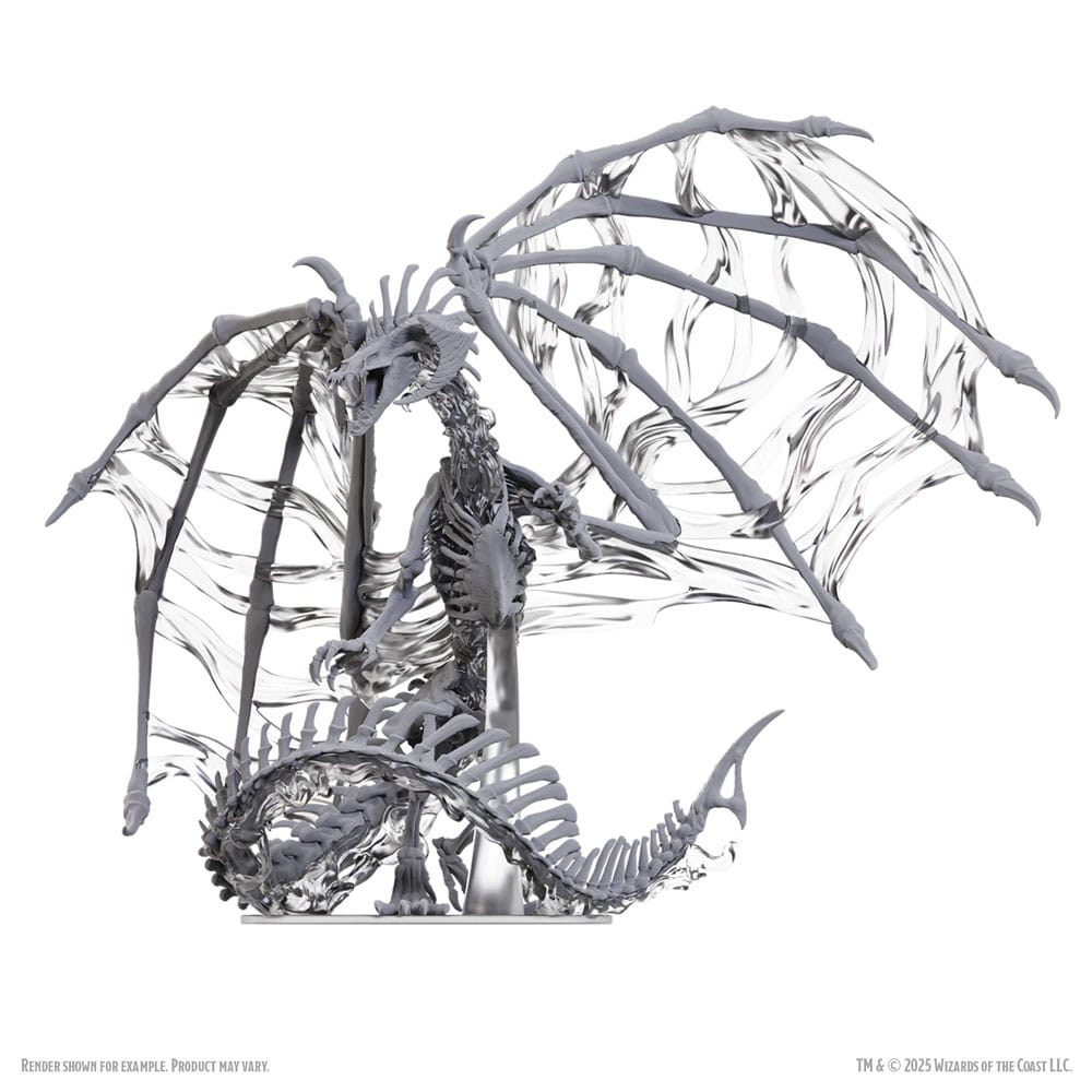 D&D Nolzur's Marvelous Miniatures Miniaturen unbemalt Black Dracolich 30 cm