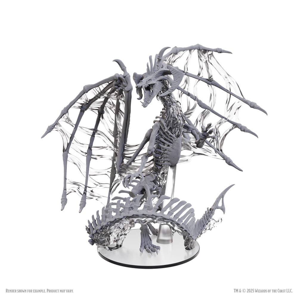 D&D Nolzur's Marvelous Miniatures Miniaturen unbemalt Black Dracolich 30 cm