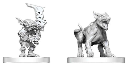 Pathfinder Battles Deep Cuts Miniatur unbemalt Goblin Commando & Goblin Dog 13 cm