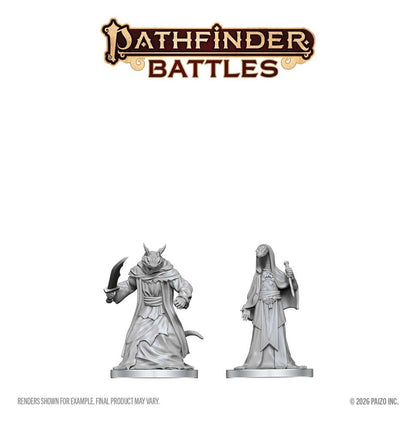 Pathfinder Battles Deep Cuts Miniatur unbemalt Zyss & Aapoph Serpentfolk 13 cm