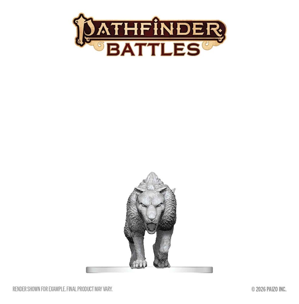 Pathfinder Battles Deep Cuts Miniatur unbemalt Hyaenodon 13 cm