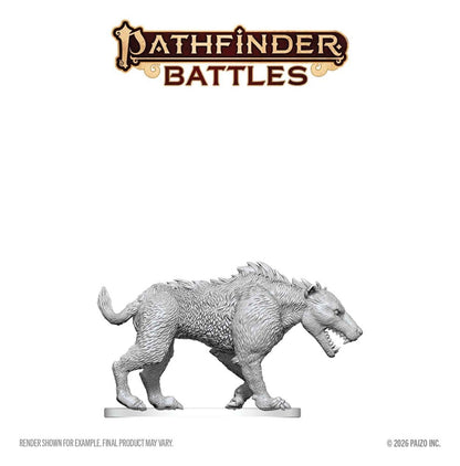Pathfinder Battles Deep Cuts Miniatur unbemalt Hyaenodon 13 cm