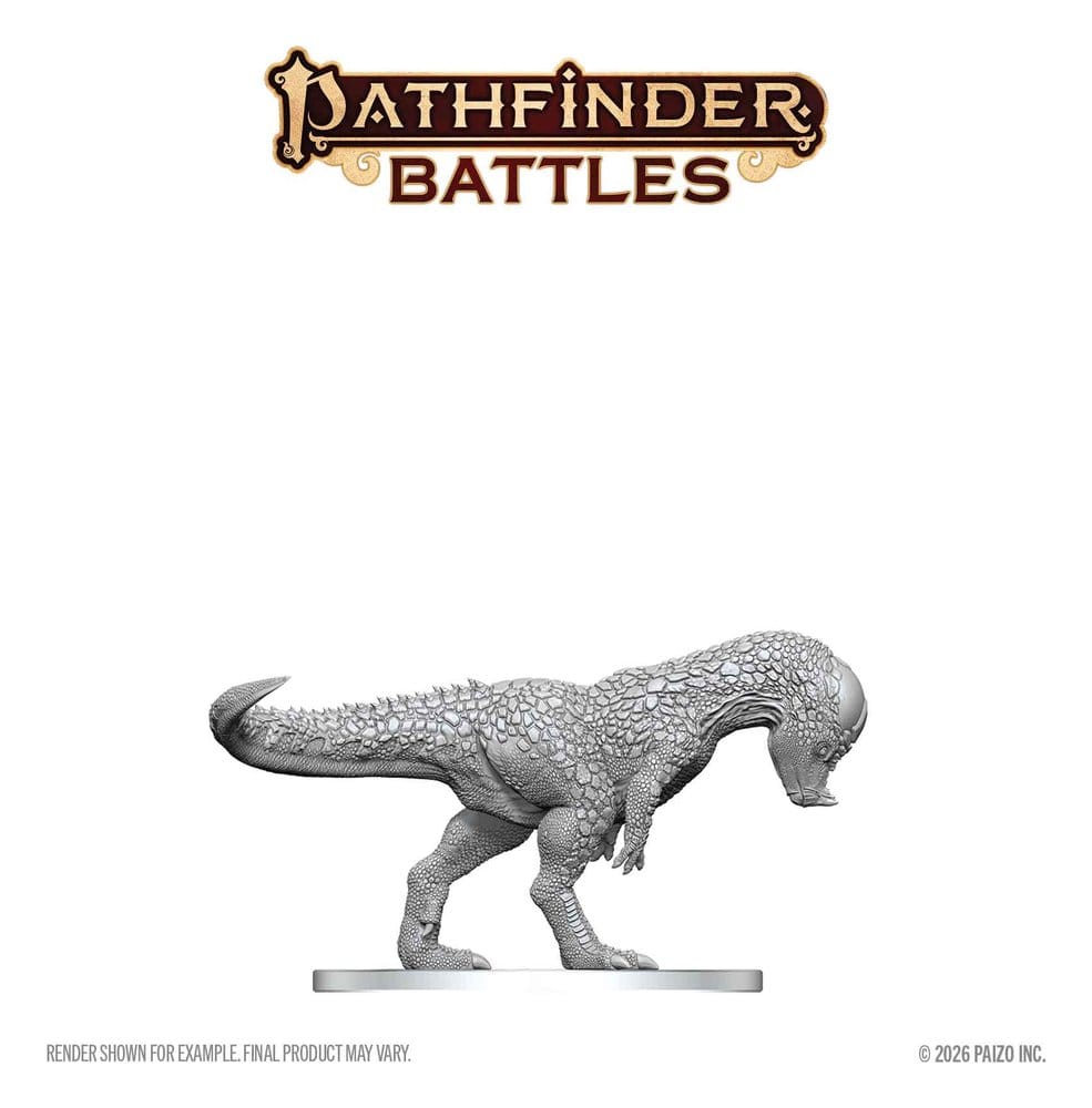 Pathfinder Battles Deep Cuts Miniatur unbemalt Pachycephalosaurus 13 cm