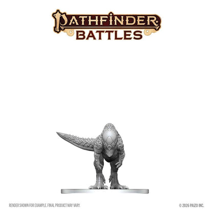 Pathfinder Battles Deep Cuts Miniatur unbemalt Pachycephalosaurus 13 cm