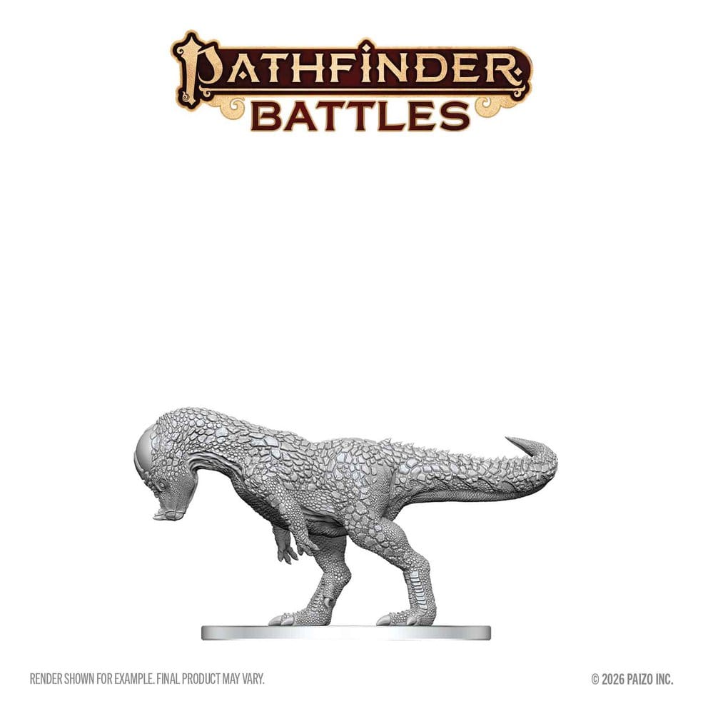 Pathfinder Battles Deep Cuts Miniatur unbemalt Pachycephalosaurus 13 cm