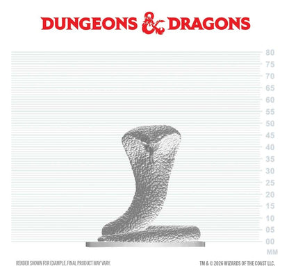D&D Nolzur's Marvelous Miniatures Minifigur Polarschlange 4 cm