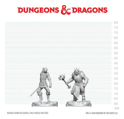 Dungeons & Dragons Nolzur's Marvelous Miniatures Miniatur unbemalt Drachengeborener Paladin & Drachengeborener Knappe 14 cm
