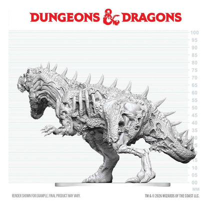 Dungeons & Dragons Nolzur's Marvelous Miniatures Miniatur unbemalt Tyrannosaurus Zombie 20 cm