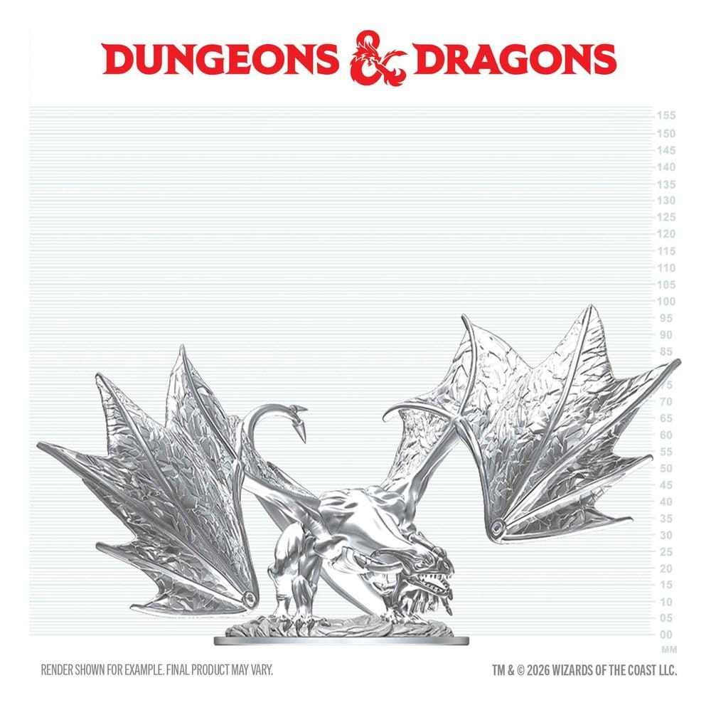Dungeons & Dragons Nolzur's Marvelous Miniatures Miniatur unbemalt Junger Saphirdrache 20 cm