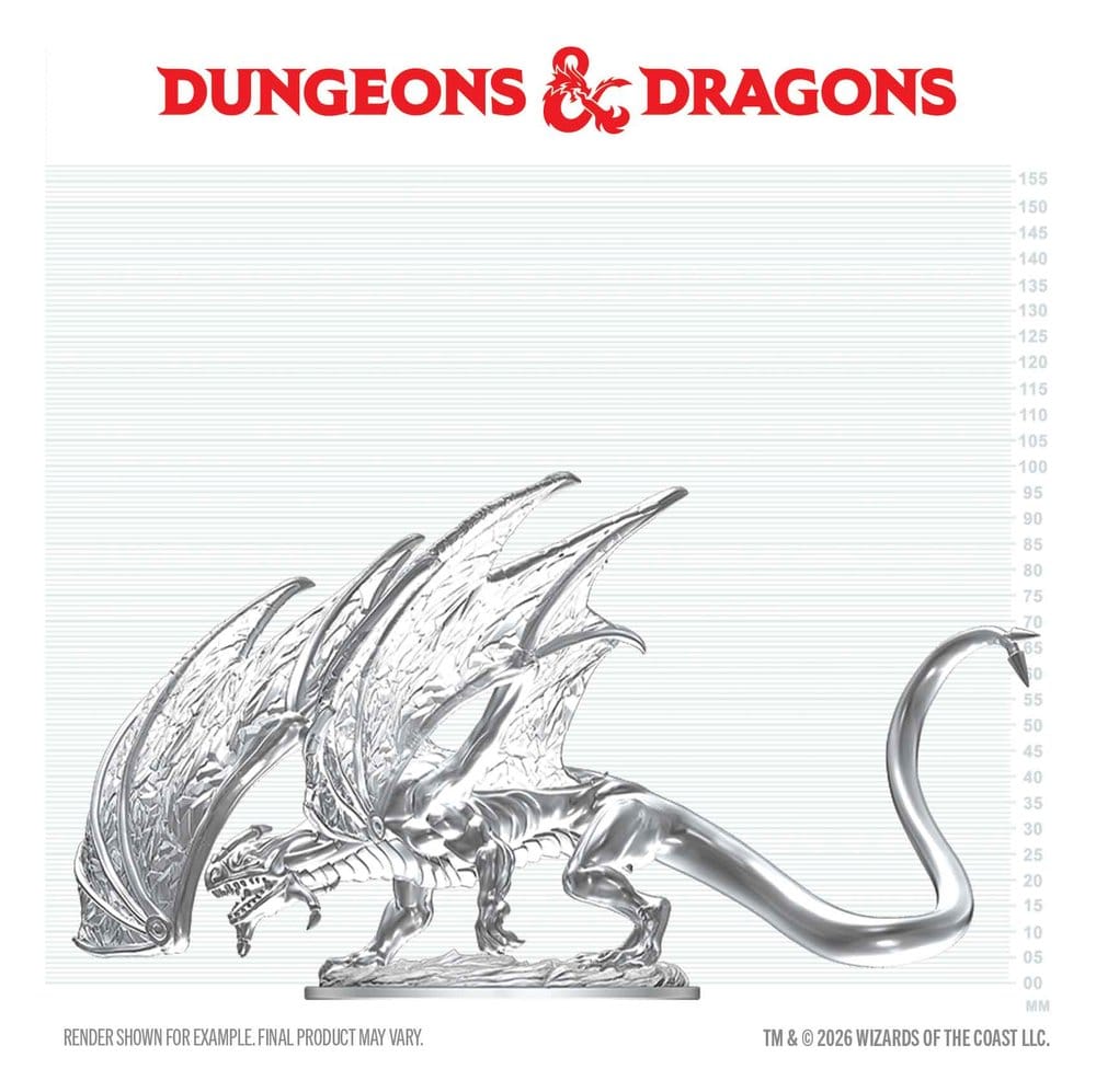 Dungeons & Dragons Nolzur's Marvelous Miniatures Miniatur unbemalt Junger Saphirdrache 20 cm