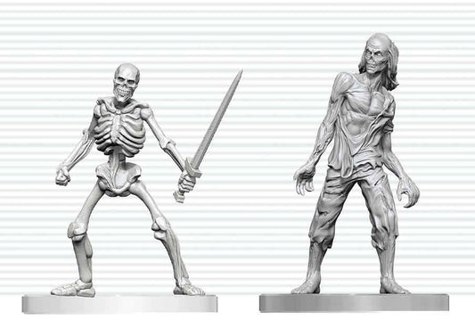 Dungeons & Dragons Nolzur's Marvelous Miniatures Miniatur unbemalt Zombie & Skeleton 14 cm