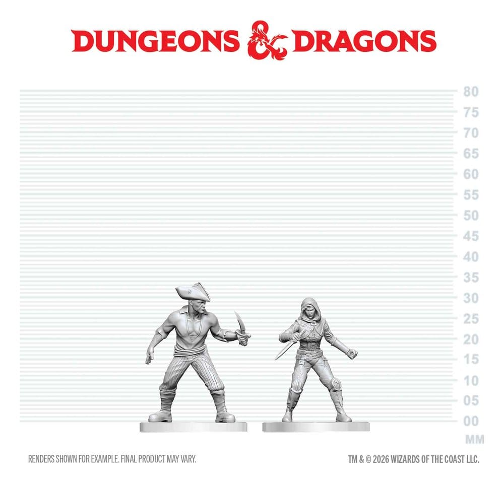Dungeons & Dragons Nolzur's Marvelous Miniatures Miniatur unbemalt Bandit & Pirat 14 cm