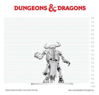Dungeons & Dragons Nolzur's Marvelous Miniatures Miniatur unbemalt Minotaurus Skelett 17 cm