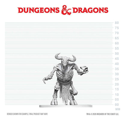 Dungeons & Dragons Nolzur's Marvelous Miniatures Miniatur unbemalt Minotaurus Skelett 17 cm