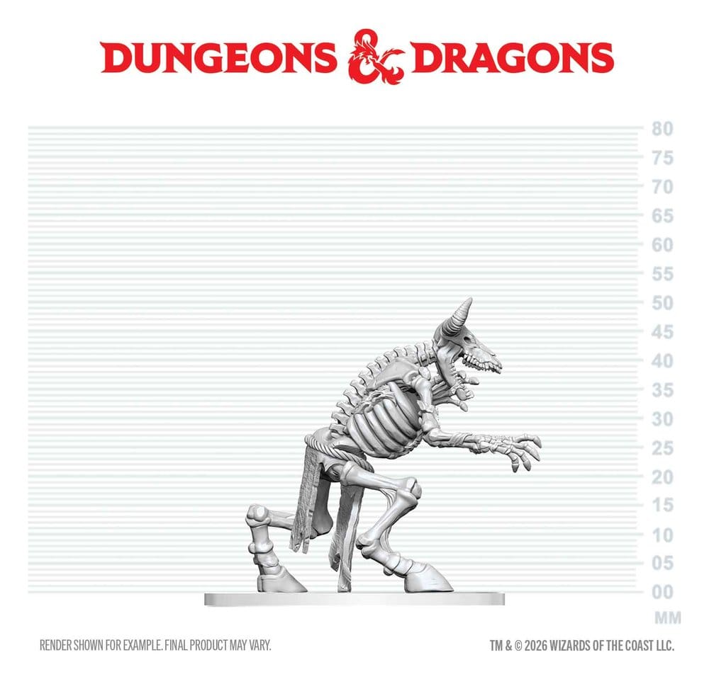 Dungeons & Dragons Nolzur's Marvelous Miniatures Miniatur unbemalt Minotaurus Skelett 17 cm