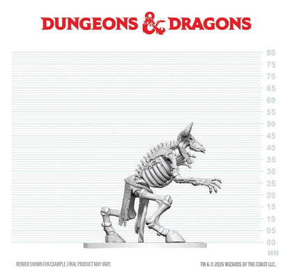 Dungeons & Dragons Nolzur's Marvelous Miniatures Miniatur unbemalt Minotaurus Skelett 17 cm