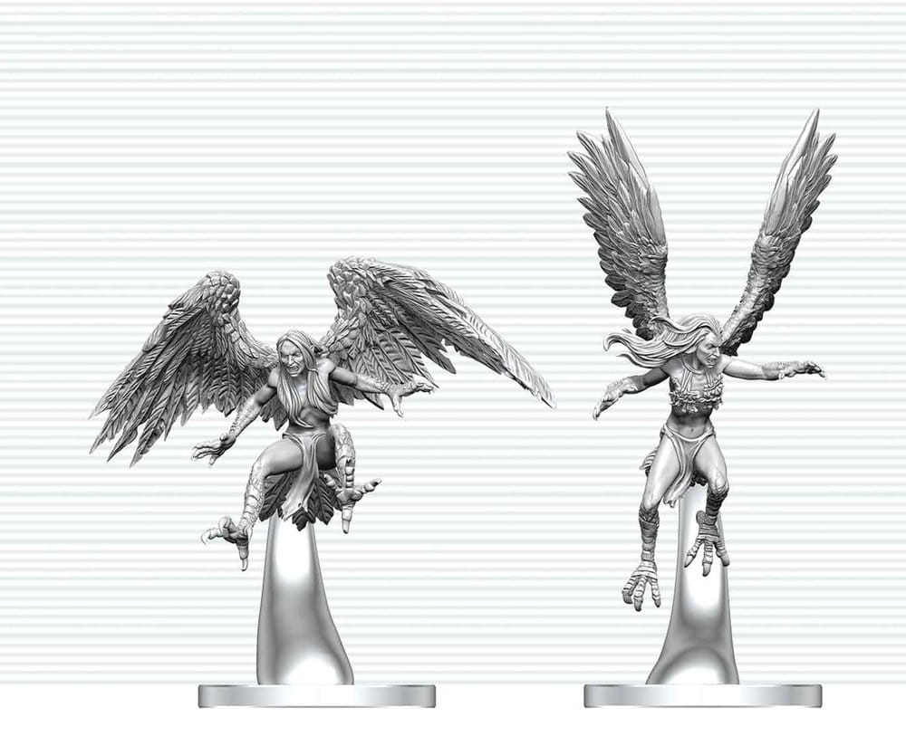 Dungeons & Dragons Nolzur's Marvelous Miniatures Miniatur unbemalt Harpyien 17 cm