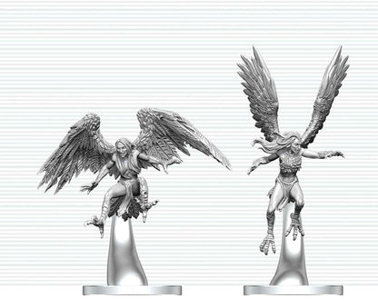 Dungeons & Dragons Nolzur's Marvelous Miniatures Miniatur unbemalt Harpyien 17 cm