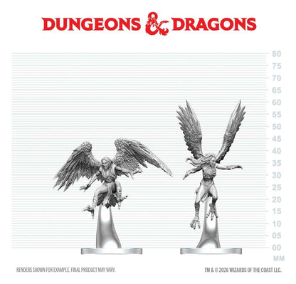 Dungeons & Dragons Nolzur's Marvelous Miniatures Miniatur unbemalt Harpyien 17 cm